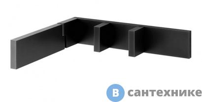 картинка Смеситель Fantini AK/25 для раковины (наружная часть), Matt Gun Metal PVD (48P5T113B), без внутренней части