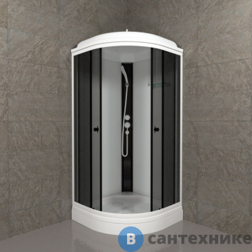 картинка Душевая кабина Тритон Грэй-Вайт 90*90 А (сифон D50) (DK379)