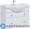 картинка Тумба под раковину Aquanet Рондо 85 2 ящ. (Yatao) белый глянец (304289)