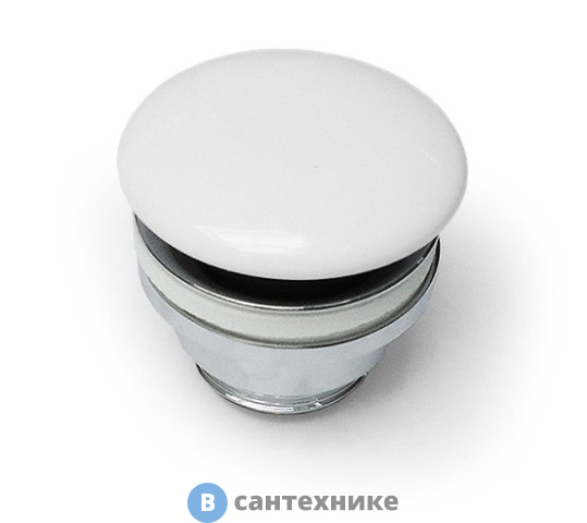 Донный клапан Artceram для раковин универсальный, Click-Clack, покрытие керамика, белый (ACA036 01 00)