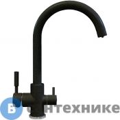 Смеситель кухонный TOLERO Элара Дуо №911 чёрный (627796)