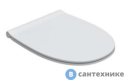 картинка Сиденье GLOBO 4ALL для унитаза быстросъемное (микролифт), цвет белый/шарниры хром (MDR20BI)