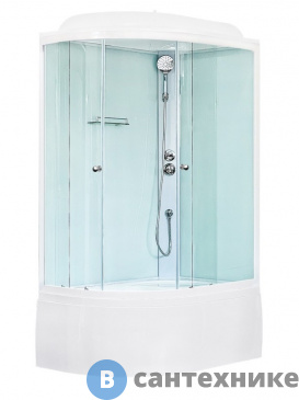 картинка Душевая кабина Royal Bath RB 8120BK5-WT 1200x800x2170 R (белое/прозрачное) (RB8120BK5-WT-R)