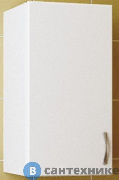 картинка Шкаф навесной MDW вертикальный 400х280х700 белый, левый 1 дверь /1673/