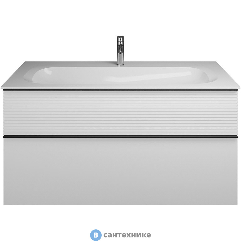 Тумба Burgbad Fiumo с раковиной с 1 отв под смес. 1220х490х610 мм, верхний ящик в цвете FOT2, нижний ящик и база цвет F3956, ручка G0200 (SFXN122F3956FOT2G0200C0001*1)