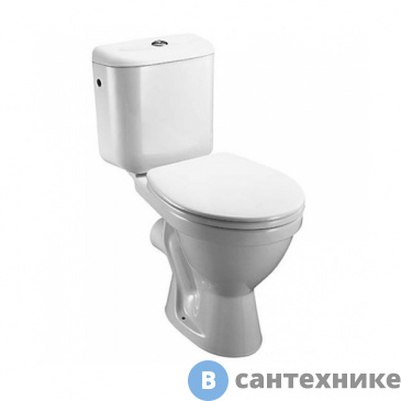 картинка Унитаз с бачком Jika LYRA 2423.6.000.242.1 гориз. выпуск, нижний подвод воды, без сиденья