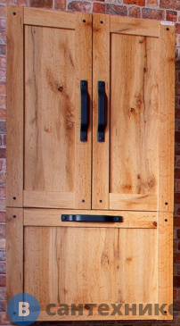 картинка Шкаф Бриклаер ЛОФТ 60 над стиральной машинкой