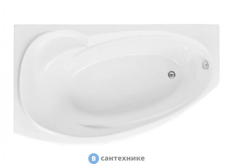 Акриловая ванна Aquanet JERSEY 170*90 L к/с32 (205405)