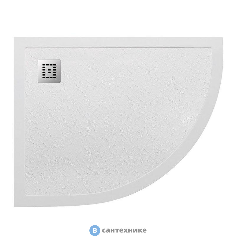 Душевой поддон BelBagno TRAY-MR-UNO-RH-120/80-550-35-W-L из искусственного мрамора