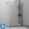 картинка Душевая перегородка АМ.РМ W84WI-120-F1-BTE Func 120x200, стекло прозр. 8 мм, профиль чёрный