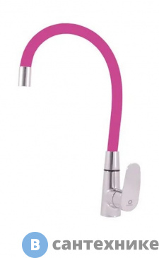 картинка Cмеситель Slezak RAV AM719.5/10R для кухни, розовый