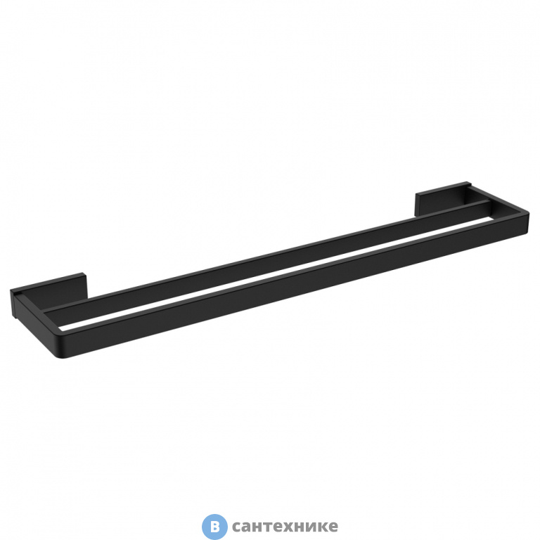 Полотенцедержатель двойной ABBER Westen AA1757B черный матовый