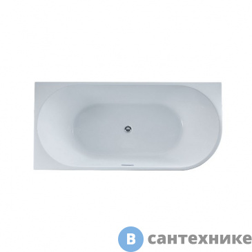 картинка Ванна акриловая Vincea VBT-402-1700L, 1700*800*580, белый, левая, слив-перелив хром