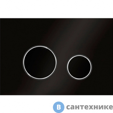 картинка Смывная клавиша KK-POL SPP/146/0/K M11 V1 (чёрный/ хром/ чёрный матовый)
