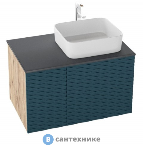 Тумба под раковину Grossman АЛЬБА-80 см подвесная, с 2-я ящ. веллингтон/бриз (под ум.GR-3016/Олимпия-56)