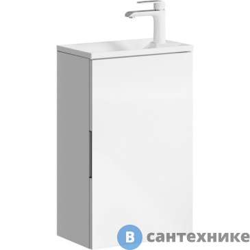 картинка Тумба под раковину Aqwella ACCENT 42 ACC0104W (подвесная, белый)