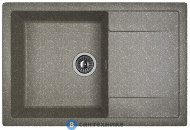 Кухонная мойка Dr. Gans Техно 760, чёрный СМс (25.030.D0760.407)