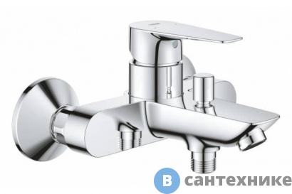 картинка Смеситель Grohe BAU EDGE 23604001 для ванны (хром)