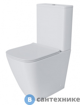 картинка Унитаз с бачком Grossman Style GR-4472S (620*365*920) безободковый с тонкой крышкой