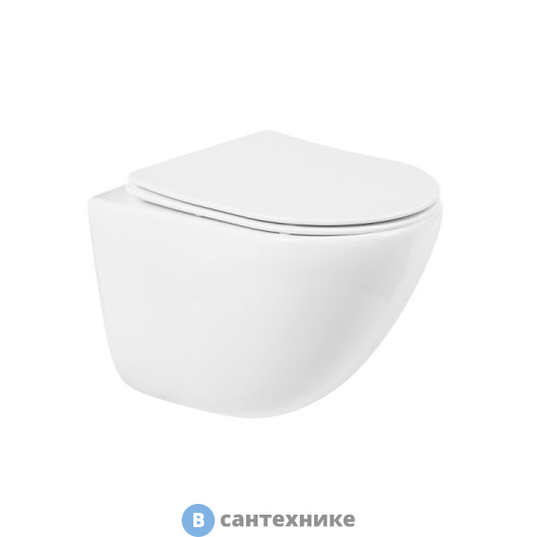 Унитаз BelBagno AMANDA BB051CHR (подвесной, безободкового с креплением, P-trap)