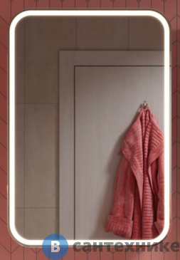 картинка Шкаф зеркальный  Alavann Lana 55-01 белый, холодный (СШН-57-0550-01)