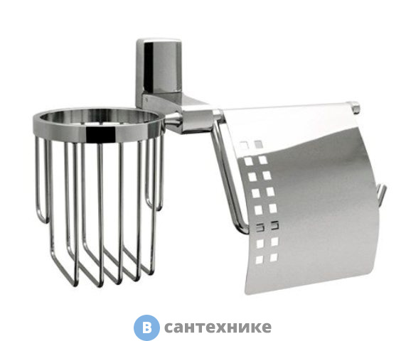 Держатель туалетной бумаги WasserKRAFT Leine K-5059 и освежителя металл, хромоникелевое покрытие