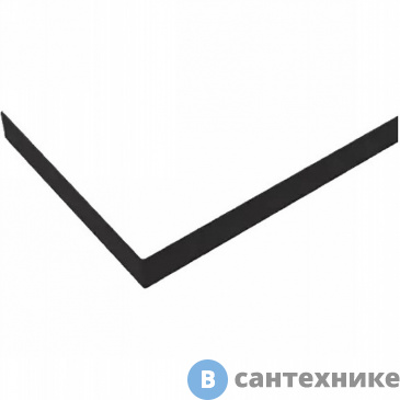 картинка Экран Cezares TRAY-AS-A-100-100-SCR-NERO для поддона из искусственного мрамора, чёрный