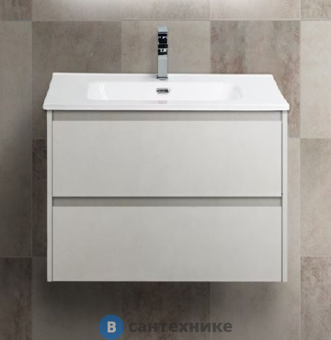 Тумба под раковину BelBagno 61 см KRAFT-600-2C-SO-BO подвесная с двумя выкатными ящиками, Bianco Opaco