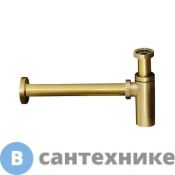 Сифон Gattoni Accessori под донный клапан 1/1,4" - цилиндрический, для раковины, бронза (0160/00V0 br)