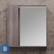 Зеркальный шкаф Акватон Стоун 80 грецкий орех (1A228302SXC80)