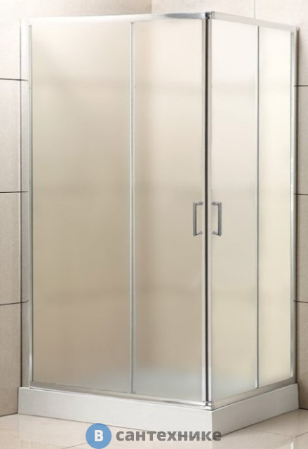 Душевой уголок BelBagno UNO-195-AH-2-100/90-P-Cr 1000x900x1950, без поддона