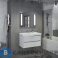 картинка Тумба Comforty Дублин-89 белый глянец с раковиной Адриана-90