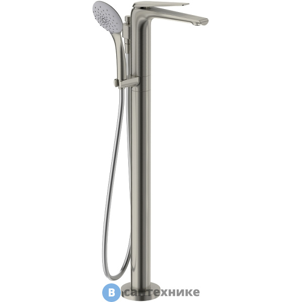 Смеситель Jacob Delafon AVID E97367-BN однорычажный напольный для ванны/душа, бронзовый никель