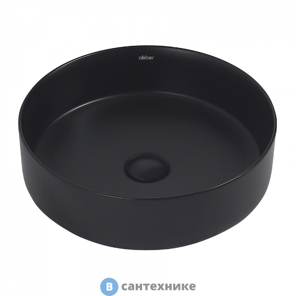 Раковина ABBER Bequem AC2109MB черная матовая накладная