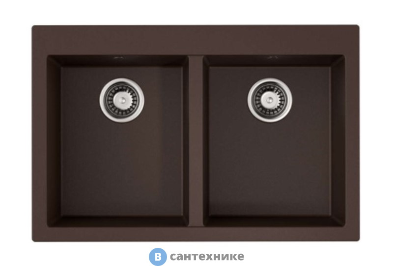 Кухонная мойка OMOIKIRI Bosen 80-2-DC темный шоколад (4993840)