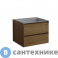 картинка Тумба под раковину Vincea Luka 600 подвесная, 2 выкатных ящика soft-close, T.Oak (VMC-2L600TO)
