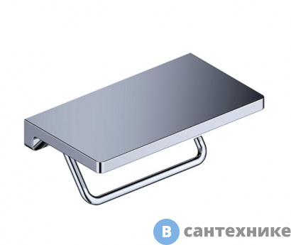 картинка Держатель WasserKRAFT K-1425 туалетной бумаги с полочкой для телефона