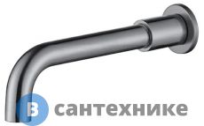 Излив BelBagno BB-SFR-IN для ванны, раковины с аэратором, круглое сечение, нержавеющая сталь, сатин