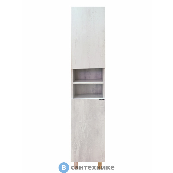 Шкаф-колонна Comforty Верона-35-Н дуб белый