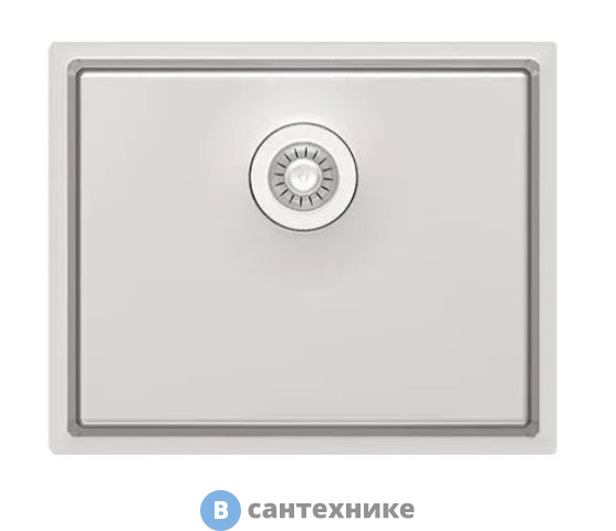 Кухонная мойка Florentina Оптима-HM 500.400.10.10 сатинированная, перелив в чаше (OHM.500.400.B.10.S.10)