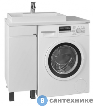 картинка Тумба под раковину СанТа Марс- 29 1 дверь, напольная без ручек, (ум. Юпитер 900*500) (700290)