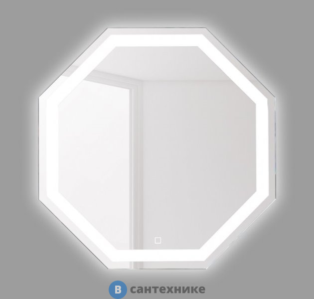 Зеркало BelBagno SPC-OTT-800-800-LED-TCH с встроенным светильником и сенсорным выключателем (800x30x800)