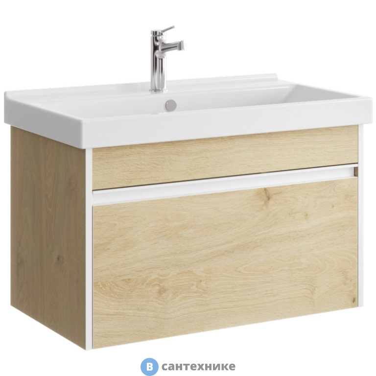 Тумба под раковину Aqwella URBAN 80 URB0108DD (подвесная, дуб давос натуральный)