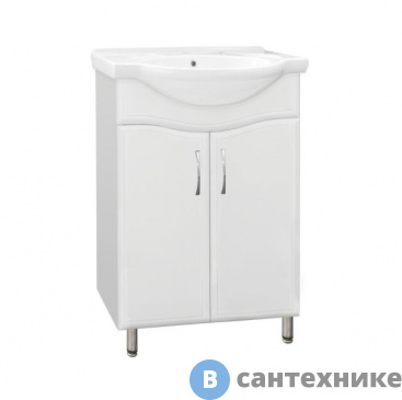 картинка Тумба под раковину Style line ВОЛНА № 9 - 60 (4650134472004)