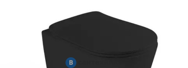 Сиденье AXA Eva AF8807 с крышкой для унитаза, soft-close, Black Matt