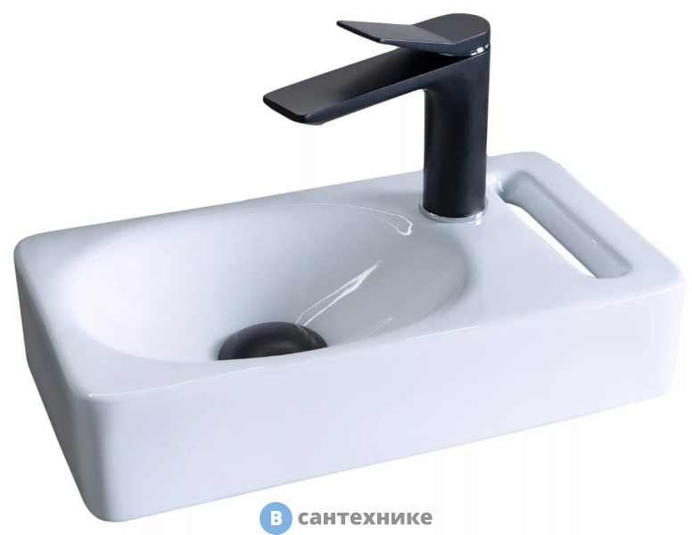 Раковина подвесная GID-ceramic N9262 белый (400х220х90)