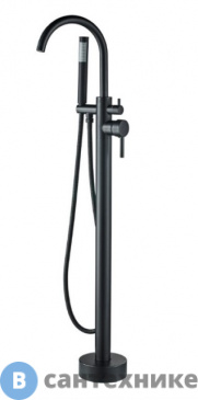 картинка Смеситель BOCH MANN BRAIES BM8921 Matt black напольный для ванны матовый черный