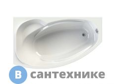Акриловая ванна Vannesa София 169х99 каркас, левая (2-01-0-1-1-223), без сифона