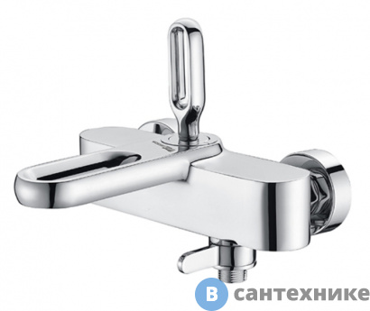 картинка Смеситель WasserKRAFT Kammel 1801 для ванны с коротким изливом латунь, хромоникелевое покрытие