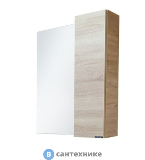 Зеркало-шкаф Comforty Тромсе-60 дуб сонома